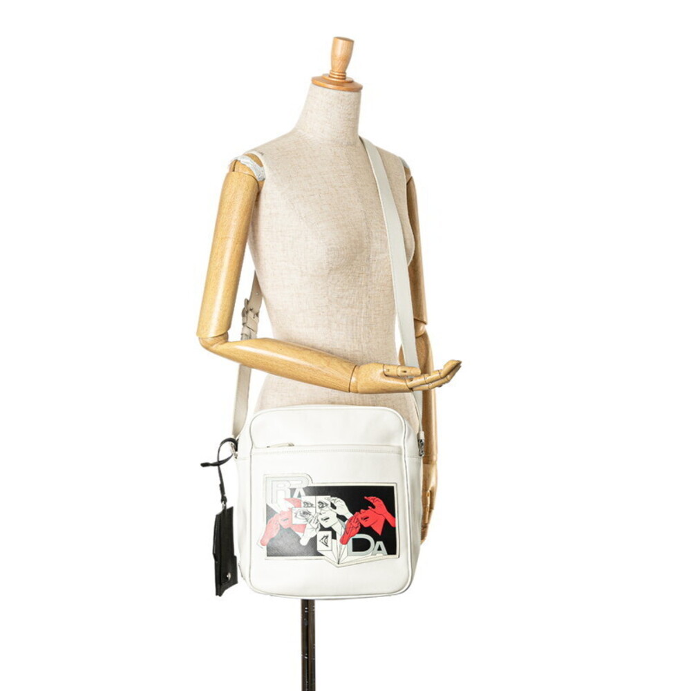 Prada Triangular Logo Plate Comic Crossbody Bag W… - image 8